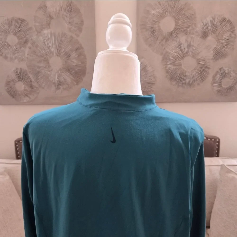 Nike Yoga Luxe Dri Fit Full Zip Women’s Teal Jacket Size 1X